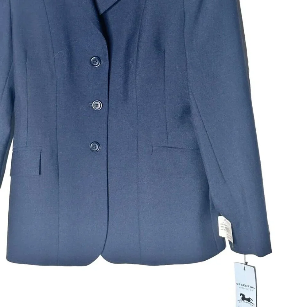 NWT RJ Classics Womens Blazer 4R Navy Wool Blend 3 button office career business